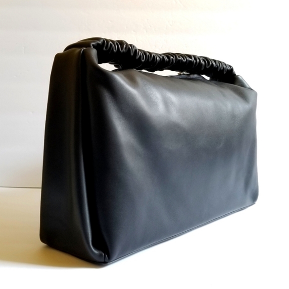 Alexander Wang Large Scrunchie Leather Top Handle Bag Black - Picture 5 of 15